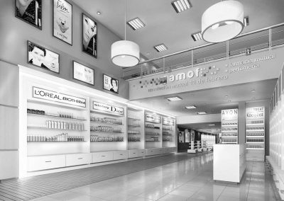 AMOF, Oficinas comerciales y farmacia